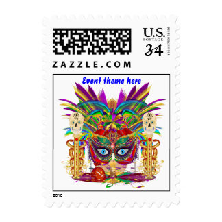 Mardi Gras Mojo Priestess Postage