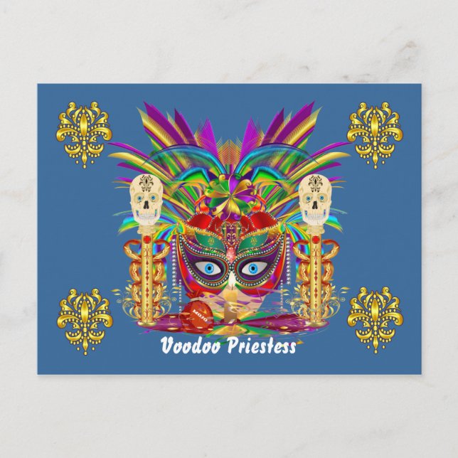 Mardi Gras Mojo Priestess View Notes Please (Front)