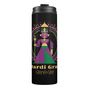 Mardi Gras Mom 2026 Queen Thermal Tumbler