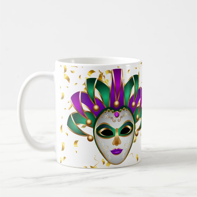 Mardi Gras Mug-Let The Good Times Roll Coffee Mug (Left)