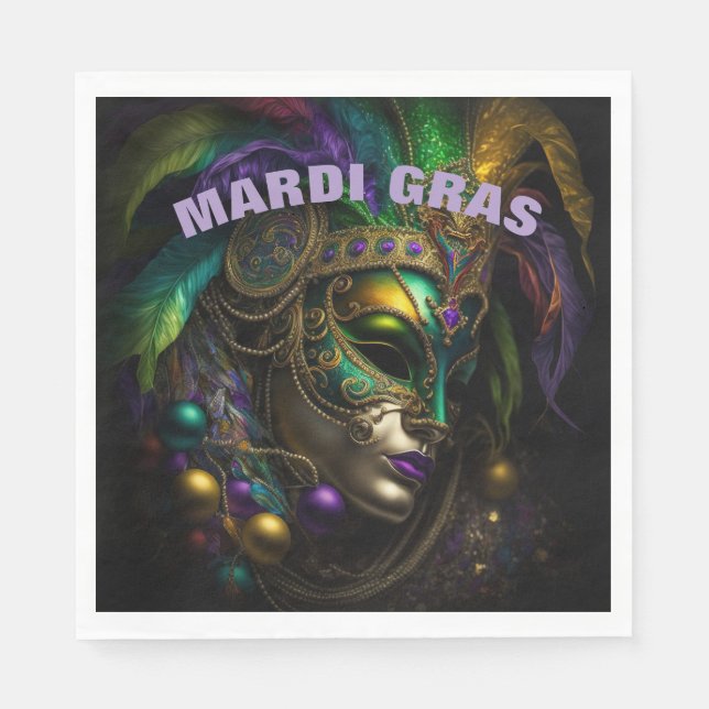 Mardi Gras  Napkins (Front)