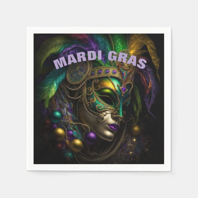 Mardi Gras  Napkins (Front)