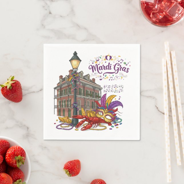 Mardi Gras Napkins (Insitu)