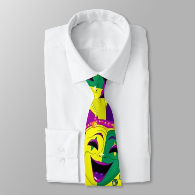 Mardi Gras Neck Tie (Tied)