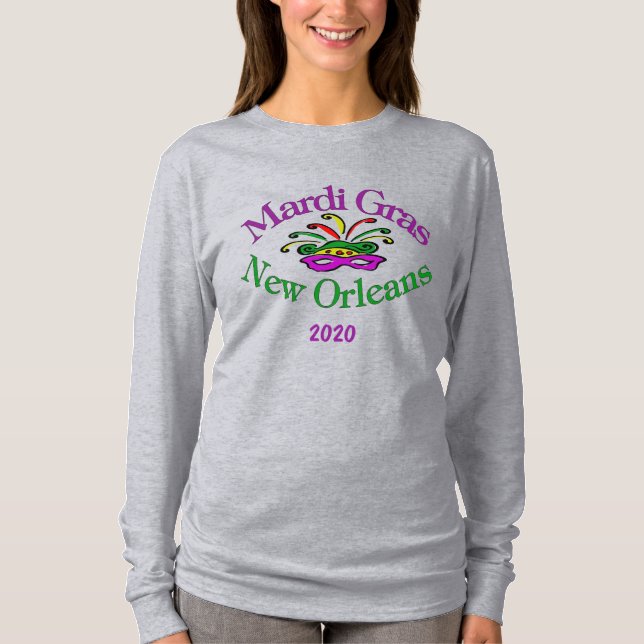 Mardi Gras New Orleans 2020 T-Shirt (Front)