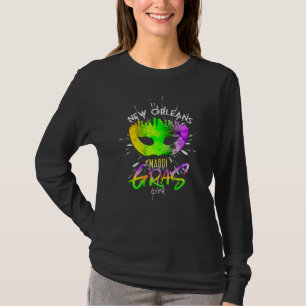 Mardi Gras New Orleans Carnival Fat Tuesday Masque T-Shirt