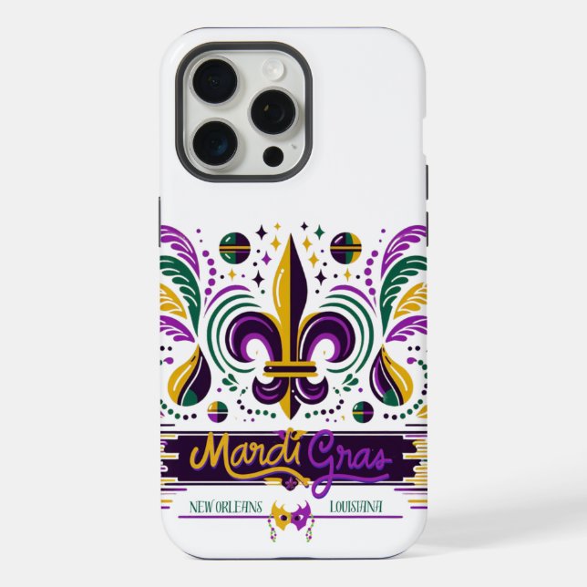 Mardi Gras New Orleans iPhone Case (Back)