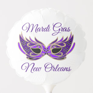 Mardi Gras New Orleans Mask Balloon