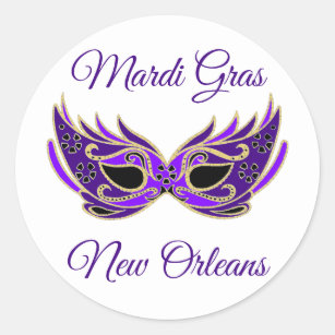 Mardi Gras Mask Car Vinyl Sticker SELECT SIZE 