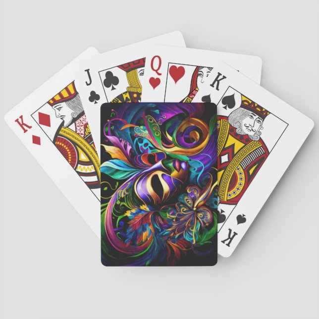 Mardi Gras New Orleans Poker Cards (Back)