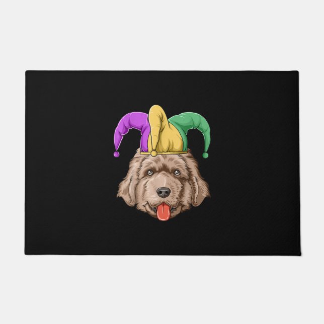 Mardi Gras Newfoundland Carnival Hat Newfoundland Doormat (Front)