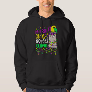 Mardi Gras No Prob Llama Alpaca Funny Carnival Cos Hoodie