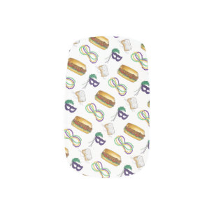 Mardi Gras NOLA New Orleans Louisiana Big Easy Minx Nail Wraps