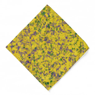 Mardi Gras Oil Abstract  Bandana