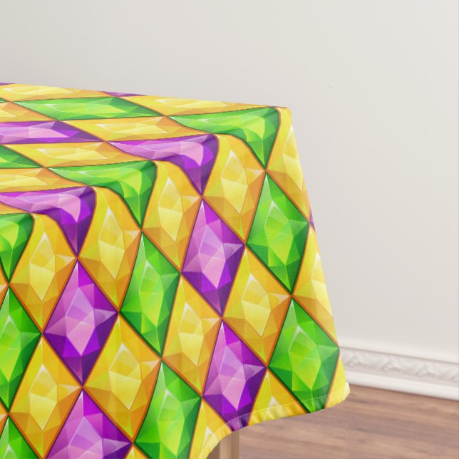 Mardi Gras or Any Occasion Festive Tablecloth (In Situ)