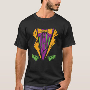 Mardi Gras Outfit Beads Carnival Party Costume T-Shirt