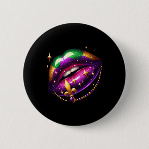 Mardi Gras Outfit Costume Men Women Mardi Gras Lip Button