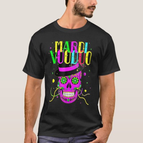 Mardi Gras Outfit For Women Men Mardi Gras Voodoo  T_Shirt