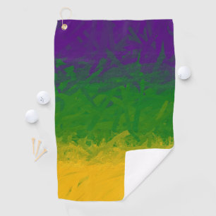 Mardi Gras Paint Golf Towel