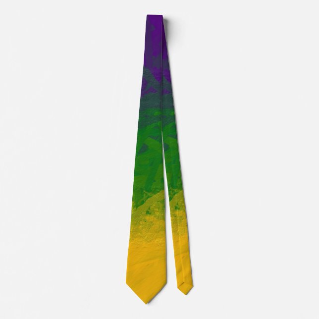 Mardi Gras Paint Neck Tie (Front)