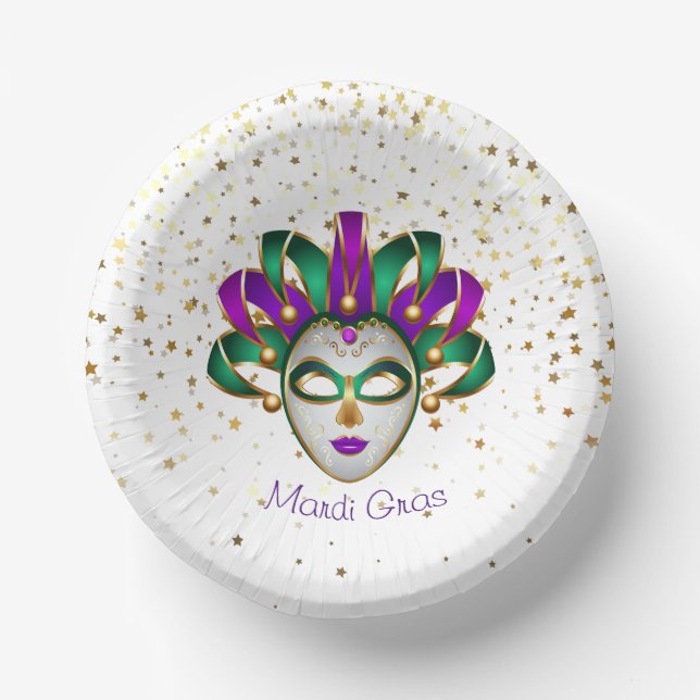 Mardi Gras  Paper Bowls (Front)
