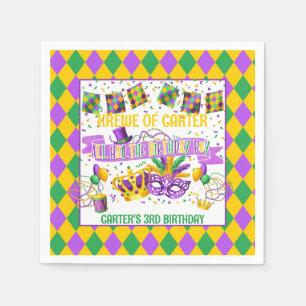 Mardi Gras Paper Napkin (Krewe of) Boy
