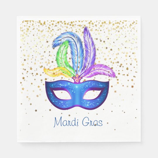 mardi gras paper napkins