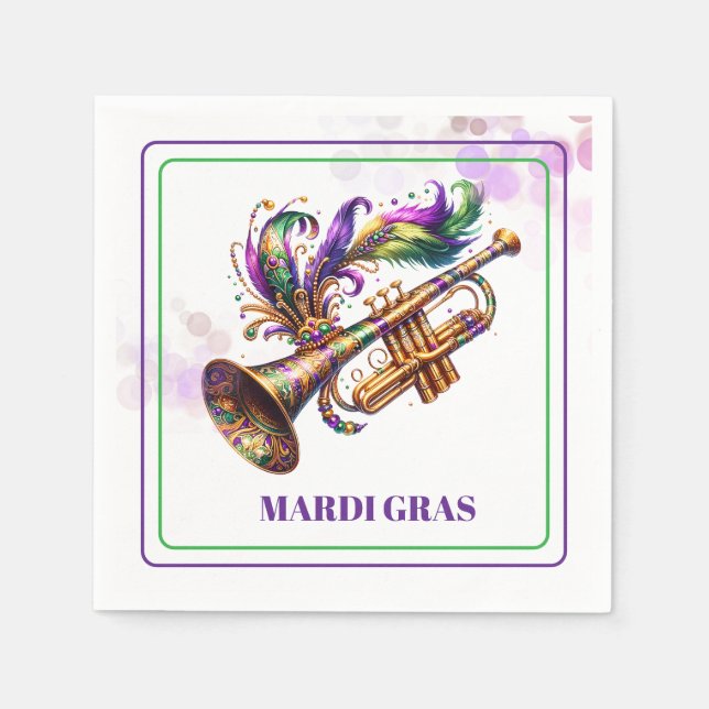 Mardi Gras Paper Napkins (Front)