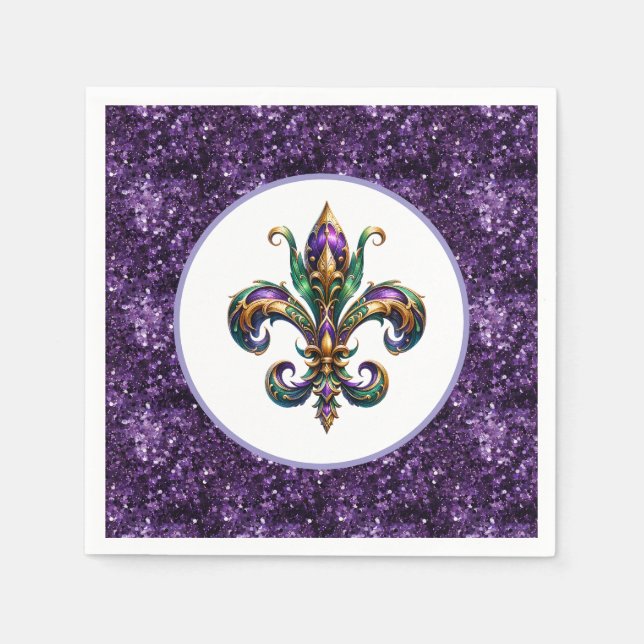 Mardi Gras Paper  Napkins (Front)