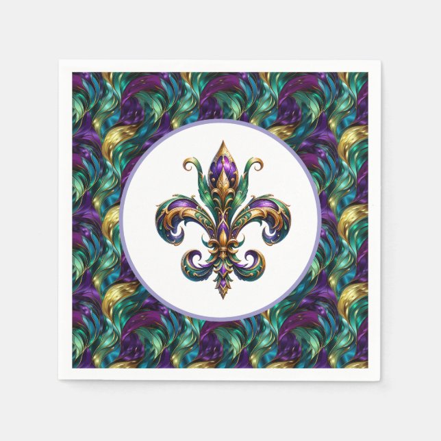 Mardi Gras Paper  Napkins (Front)