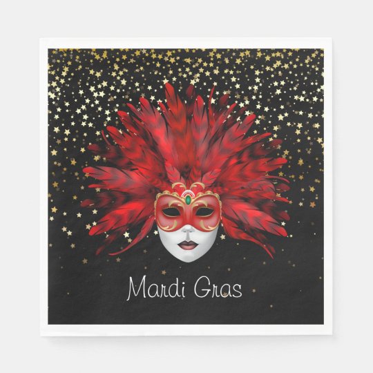 mardi gras paper napkins