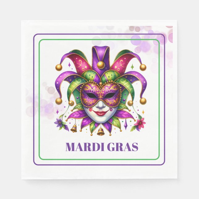Mardi Gras Paper Napkins (Front)