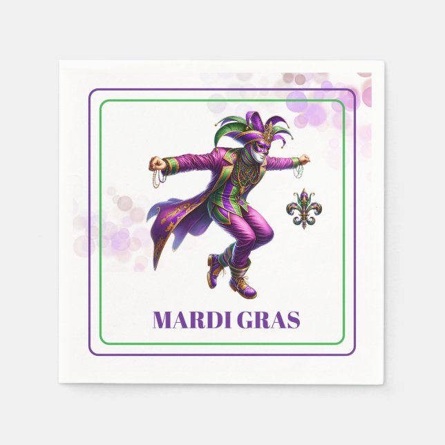 Mardi Gras Paper Napkins (Front)
