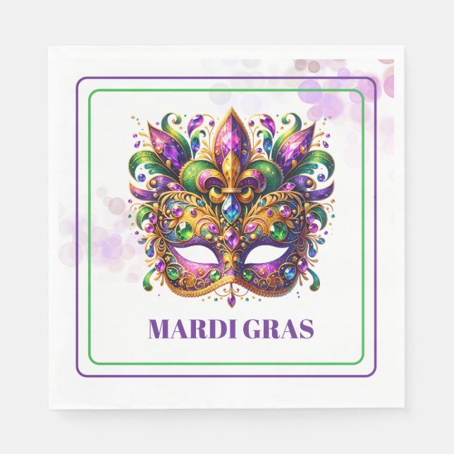 Mardi Gras Paper Napkins (Front)