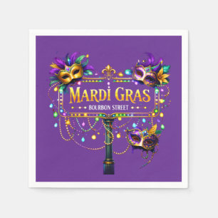 Mardi Gras Paper  Napkins