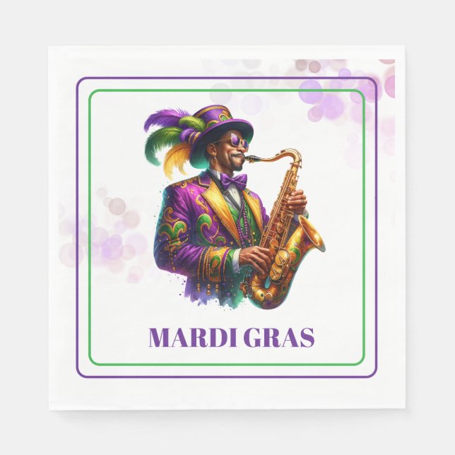 Mardi Gras Paper Napkins (Front)