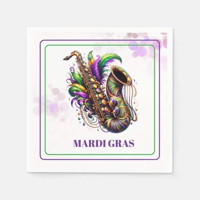 Mardi Gras Paper Napkins (Front)