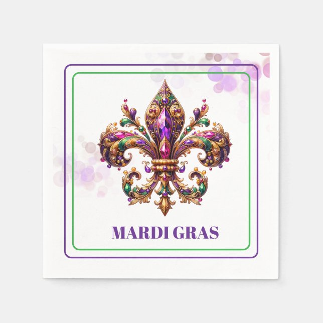 Mardi Gras Paper Napkins (Front)
