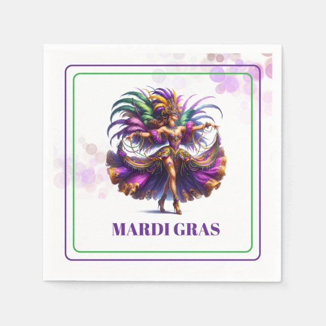 Mardi Gras Paper Napkins (Front)
