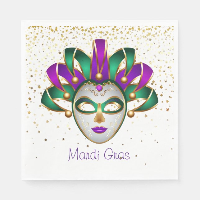 Mardi Gras Paper Napkins (Front)