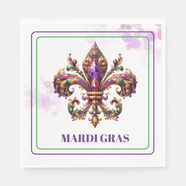 Mardi Gras Paper Napkins (Front)
