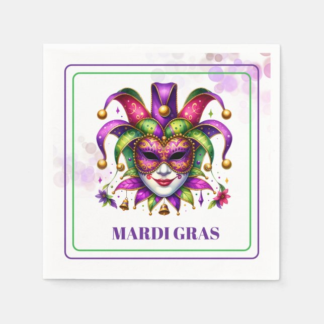 Mardi Gras Paper Napkins (Front)