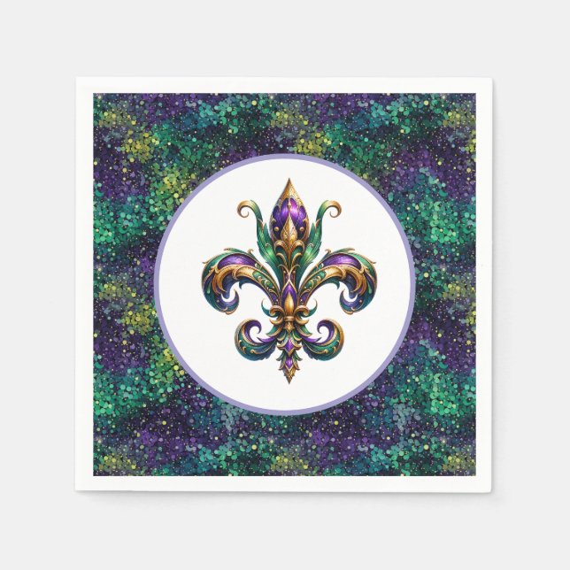 Mardi Gras Paper  Napkins (Front)