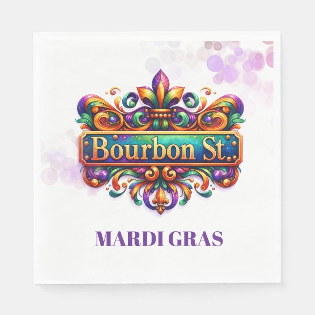 Mardi Gras Paper Napkins (Front)