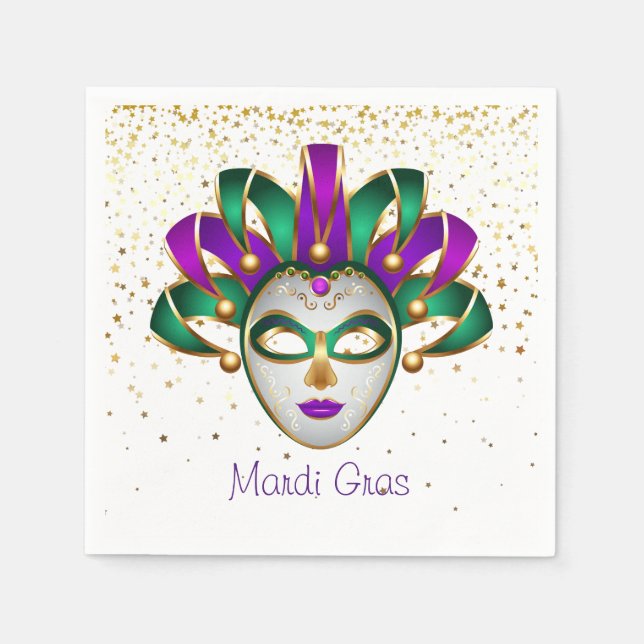 Mardi Gras Paper Napkins (Front)