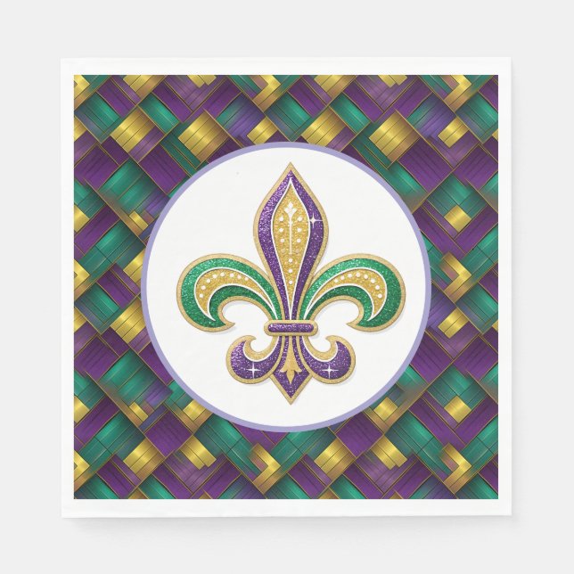 Mardi Gras Paper  Napkins (Front)