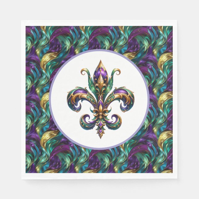Mardi Gras Paper  Napkins (Front)