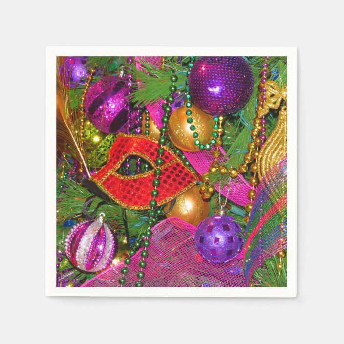 mardi gras paper napkins