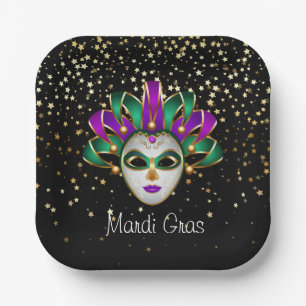 Mardi Gras  Paper Plates