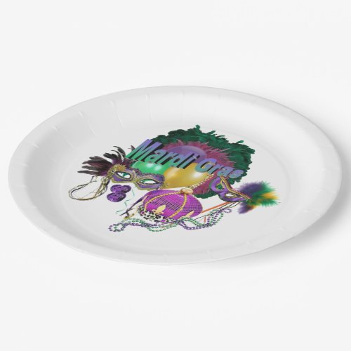 Mardi Gras Paper Plates